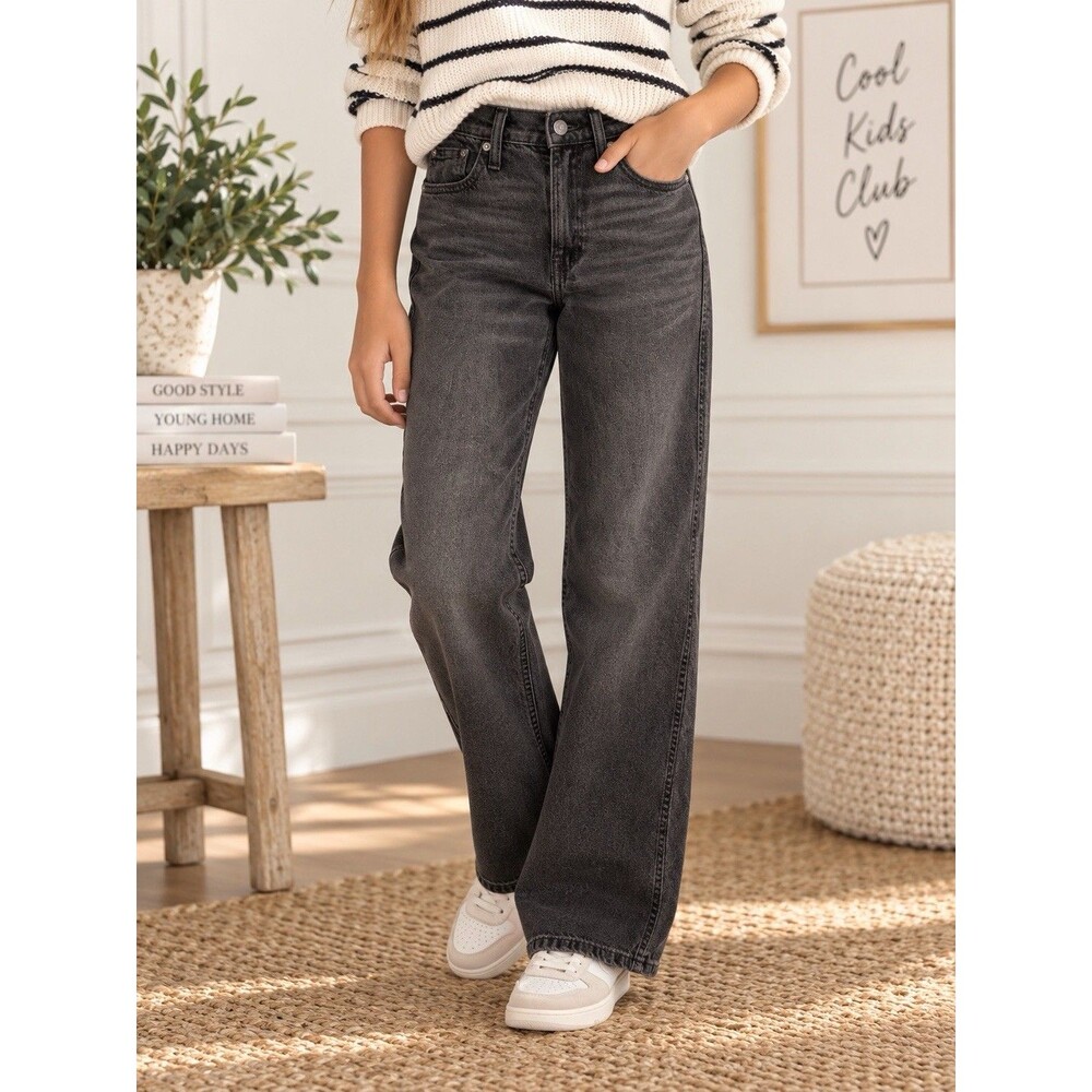 Gap Teen Low Stride Jeans black wash Jeans - sz 10